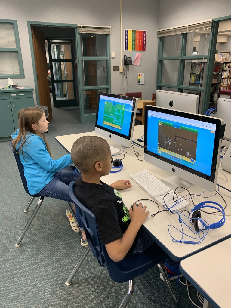 Kindergarten - 3rd grade have been learning to code.