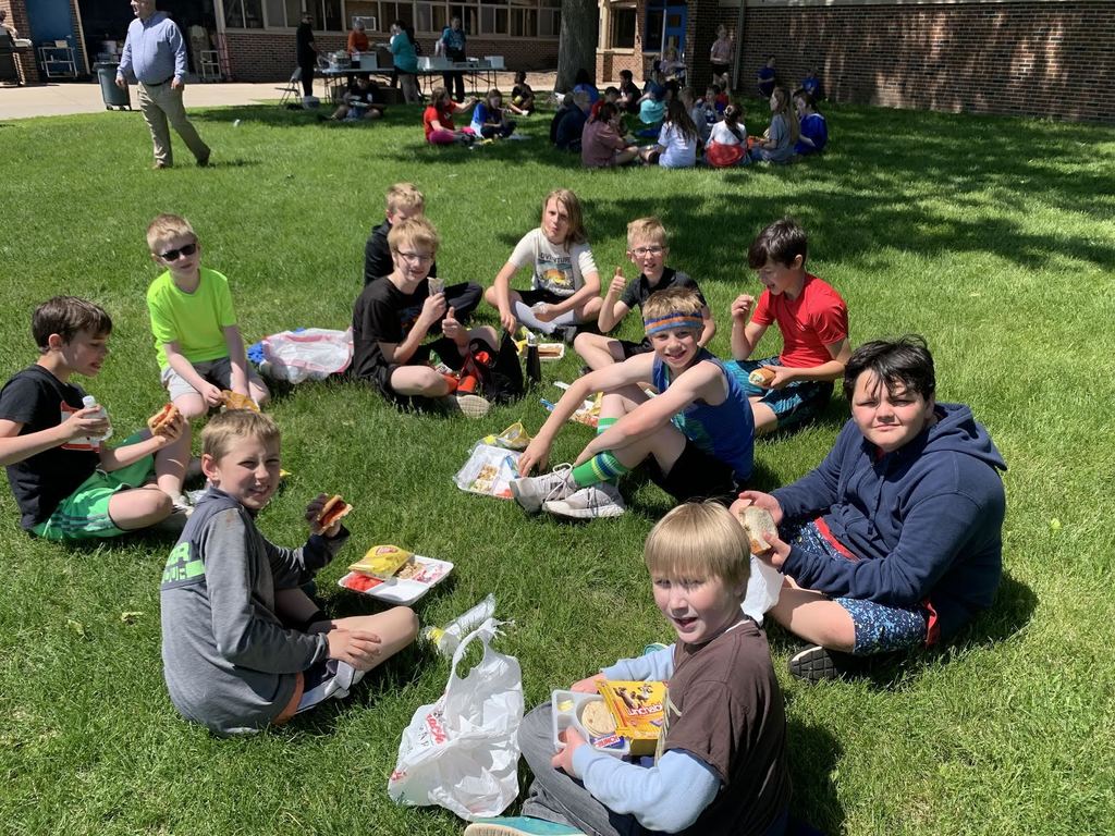 Enjoying our Picnic after Field Day