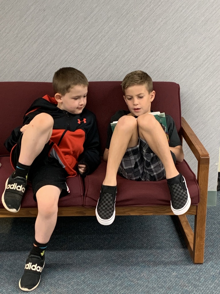 This week students began borrowing books from the library media center. Students enjoyed snuggling up with a book either by themselves or with a friend.