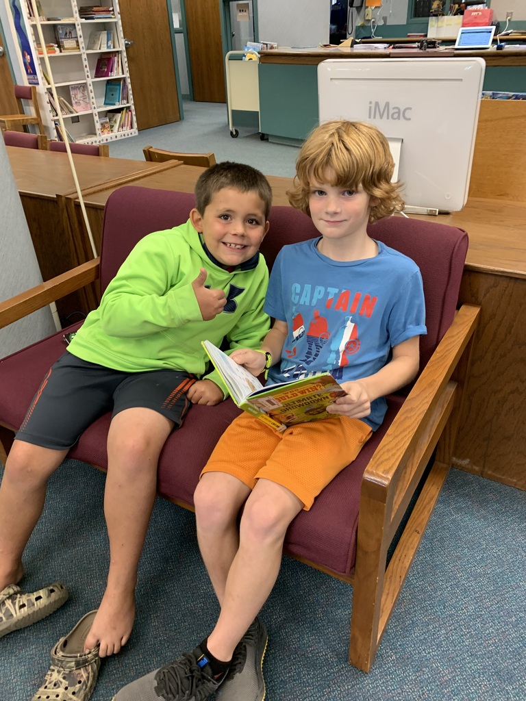 This week students began borrowing books from the library media center. Students enjoyed snuggling up with a book either by themselves or with a friend.