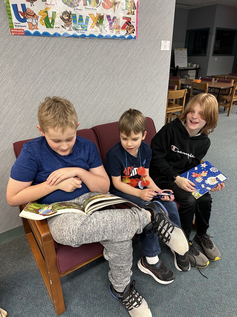 Ms. Sheri’s preschool class got to spend sometime with 3rd graders in the library media center. They had a story with Mrs. Ranft, learned how to book shop, read stories with their big kid friends, and even got to borrow a book for the classroom.