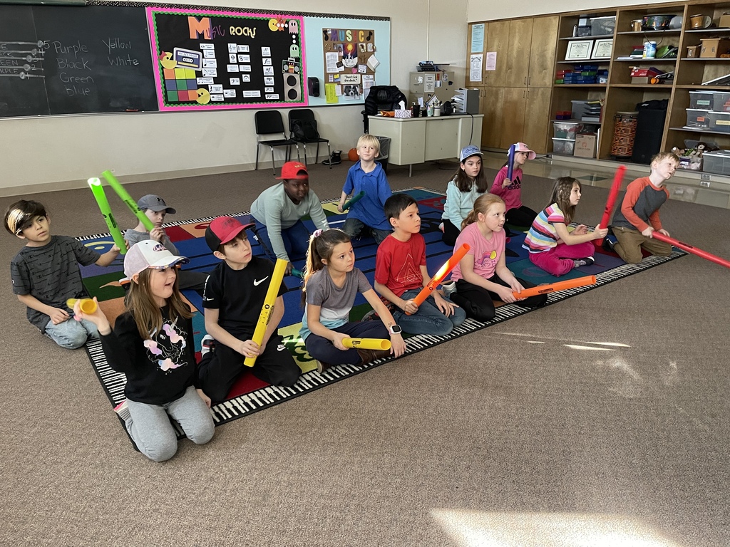 Miss Martin's 2nd Graders are BOOMING with boomwhackers in Music! #LSHPride