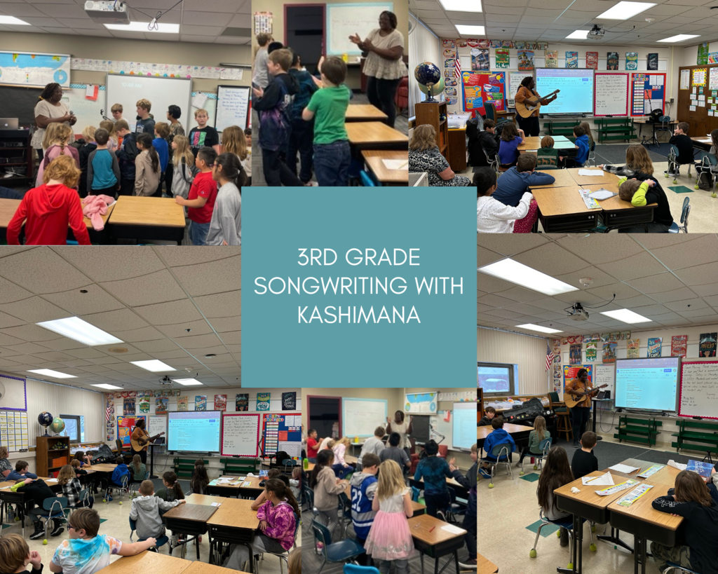 Park Elementary 2nd and 3rd Grade students participated in a songwriting residency with COMPAS artist Kashimana Ahua.  Each class composed original songs with a unique beat, and was able to record their finished product!  This fantastic opportunity was sponsored by H.A.V.E.  Thank you, H.A.V.E.!