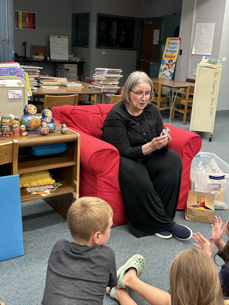 Ms. Nancy was able to share stories with Park students one more time this week. We are looking forward to seeing her again next year! Thank you, Nancy, for all of your time and talent this year!